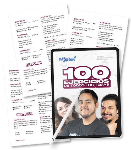100 reactivos de todos los temas IPN 2024 Unibetas