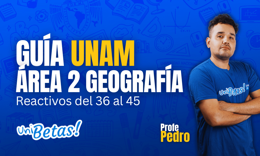 GUÍA unam ÁREA 2 Geografía Reactivos del 36 al 45