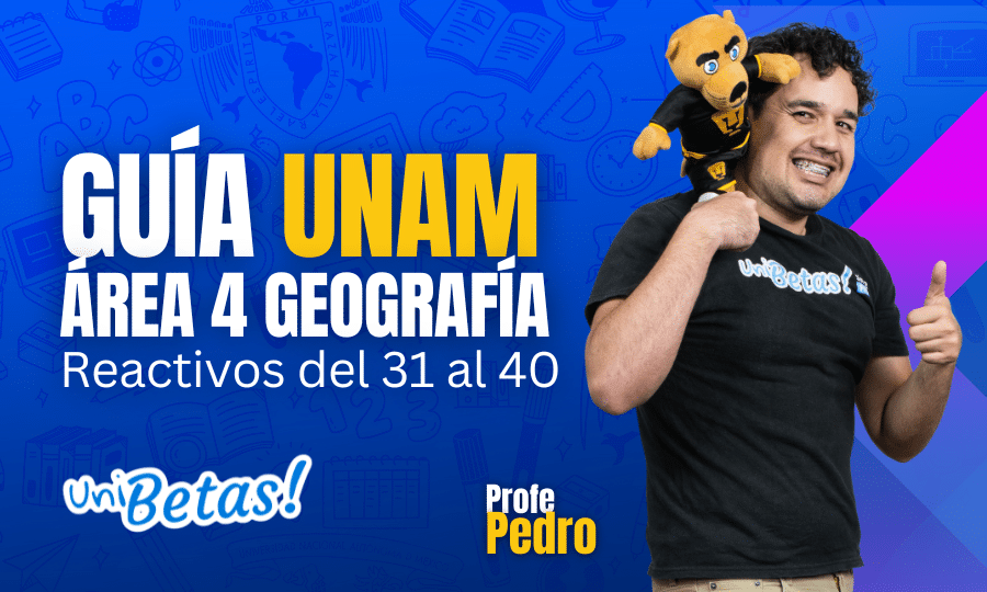 GUÍA unam ÁREA 4 Geografía Reactivos del 31 al 40