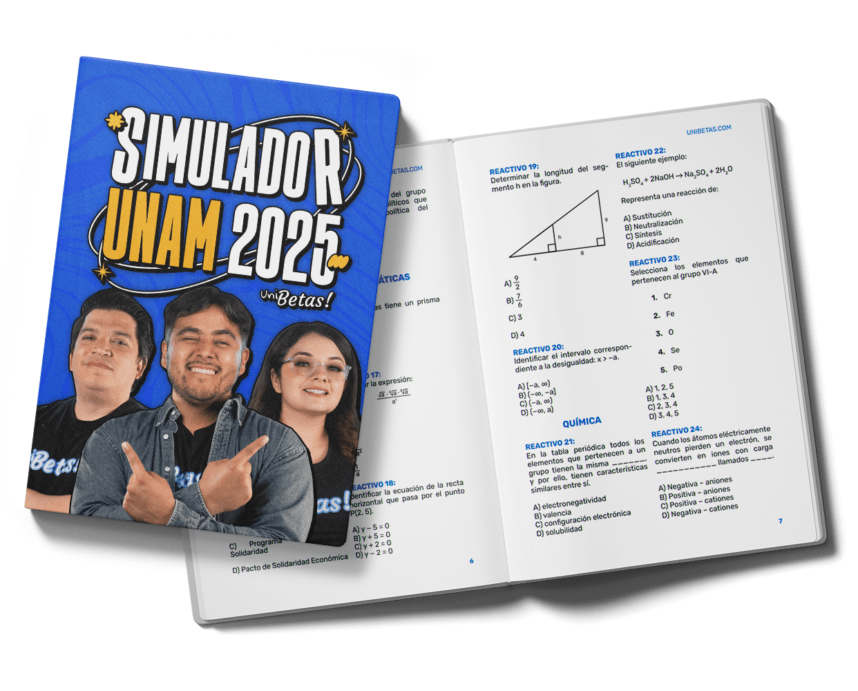 Examen Simulador UNAM 35 Preguntas Unibetas