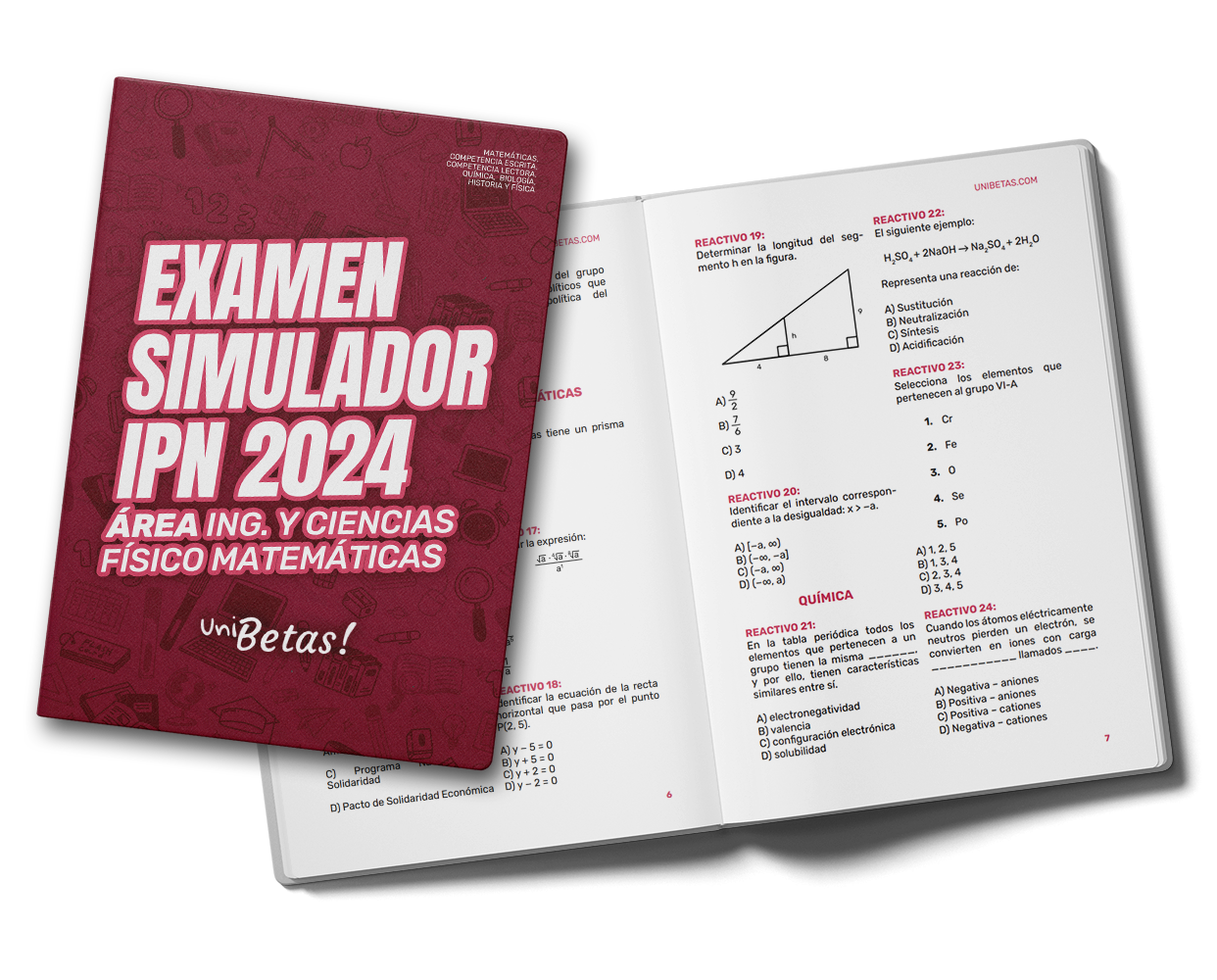 IPN Examen Simulador Ingenierias y ciencias fisico matematicas