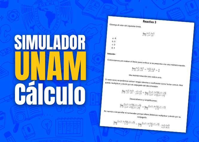 SIMULADOR UNAM Cálculo RESUELTO