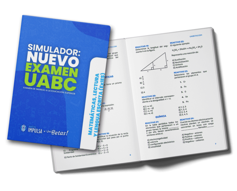 ebook Examen Simulador UABC 63 reactivos unibetas