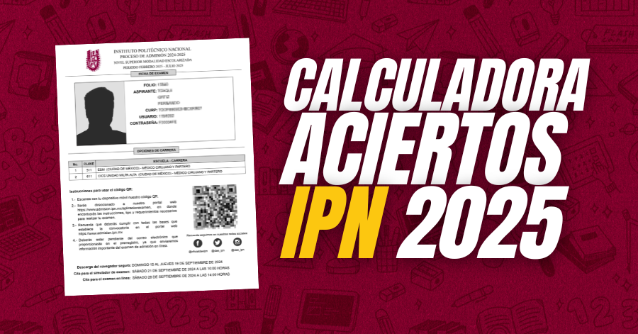 Calculadora aciertos ipn 2025