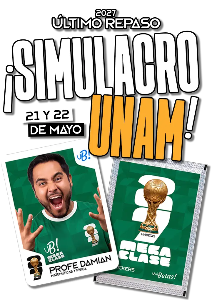 Examen Simulador Mega Clase UNAM 2027 UB
