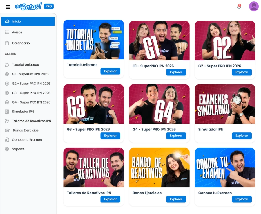 unibetas curso para el examen ipn 2027 app (2)